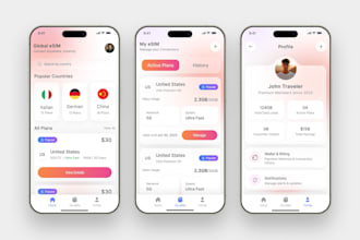 develop esim app, virtual phone number provider app, linphone app, voip app