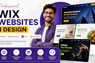 design wix website, fix wix or redesign  wix website and wix business website