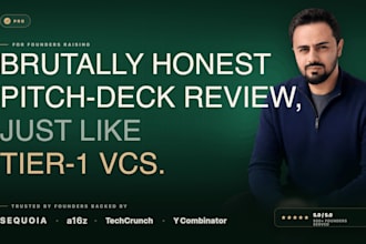 give a brutally honest investor review on your pitch deck