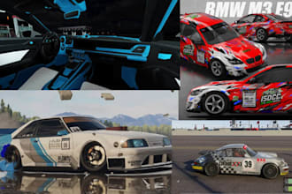 design professional assetto corsa, iracing, acc sim racing car livery