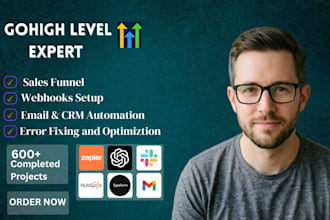 set up gohighlevel CRM automation, gohighlevel website, ghl sles funnel expert