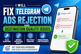 fix telegram ads rejection and destination quality issues