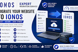 ionos website migration transfer redesign domain email SEO setup