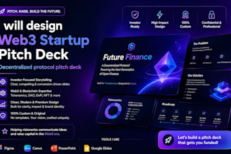 design web3 startup pitch deck decentralized protocol pitch deck