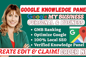 create verified google knowledge panel knowledge graph for personal or business