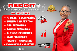 do social media promotion for brand website link using organic reddit SEO post