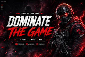 create professional gaming banners