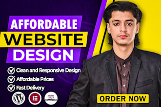 create affordable design for wordpress website, redesign and elementor pro