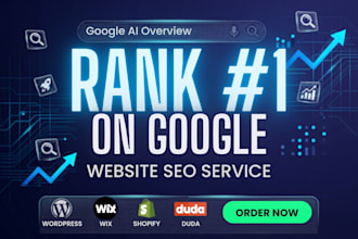 do on page SEO for odoo, showit, duda, squarespace, wix or wordpress website