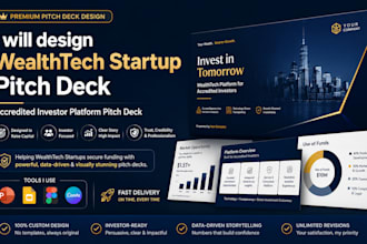 design wealthtech startup pitch deck accredited investor platform pitch deck
