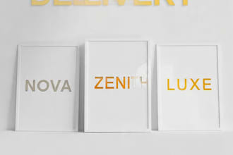 design modern minimalist logo in 24 hours