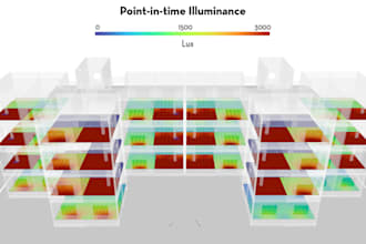 internal cfd simulation in designbuilder for architecture model lighting design