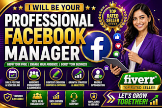 be your professional facebook page manager