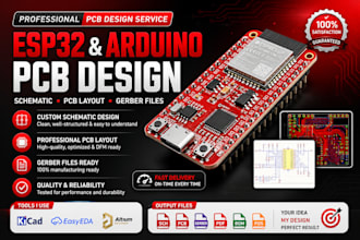 design your esp32 or arduino pcb with gerber files ready to manufacture