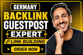 build german guest post german backlinks from high da de sites SEO link building