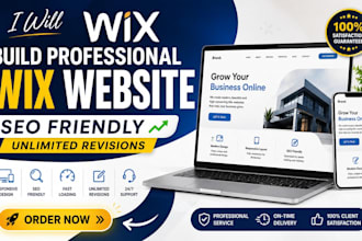 build  professional wix website SEO friendly unlimited revisions