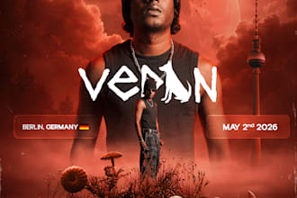 design publicity designs for events, music and other needs