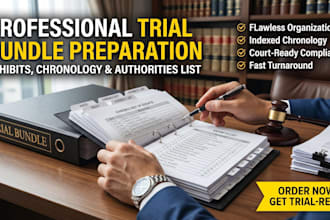 create a professional evidence bundle for tribunal, appeal or immigration court