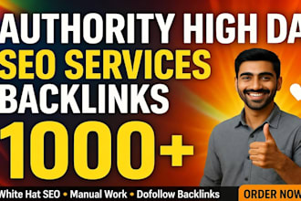 provide 1000 plus high authority diverse SEO backlink