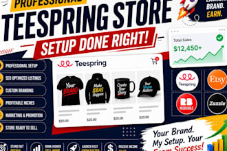 setup your teespring print on demand store and teespring pod store