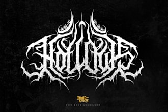 design a brutal death metal band logo