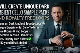 create unique dark ambient cello sample packs and royalty free loops