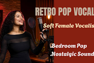 trending nostalgic disco retro pop, intimate indie bedroom soft female vocalist