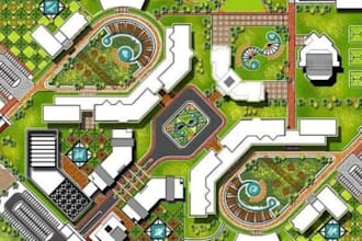 design professional office map directory map and location map