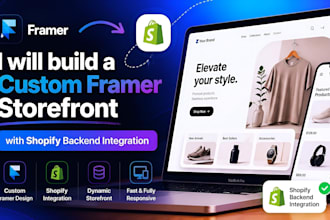 build a custom framer storefront with shopify backend integration