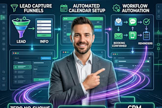 build a gohighlevel appointment booking website and lead generation funnel