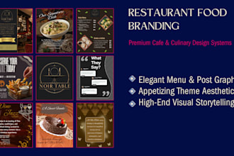 design restaurant social media posts for food branding