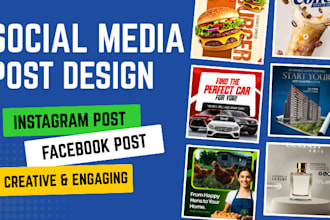 design pro social media posts, facebook ad creative, instagram carousel design
