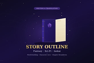 write a story outline for your fantasy or science fiction novel