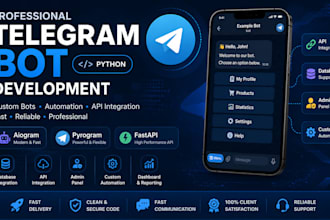 create a powerful custom telegram bot for your business