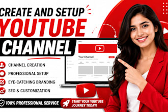 create and setup youtube channel