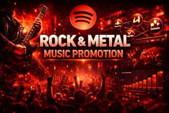promote your rock metal music and playlist pitching
