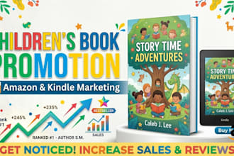 do children book promotion amazon book marketing and kindle promotion