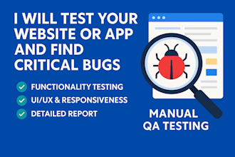 do QA testing and review app for usability, bugs, UI, UX