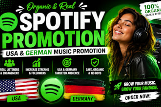 organic german spotify music promotion italy spotify music promotion USA music