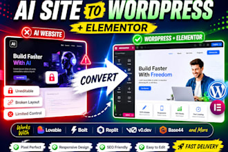 convert ai website to wordpress elementor
