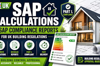 provide UK sap calculations and sap compliance reports for building regulations