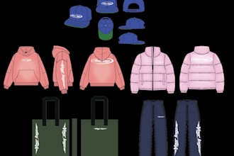 create professional clothing mockups with logo placements