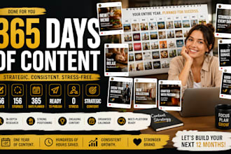 create 12 months of social media content for your business