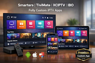 rebrand iptv smarters pro ibo player xciptv tivimate next tv apk with panel SSL