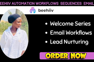 setup beehiiv automation, email sequence and workflow