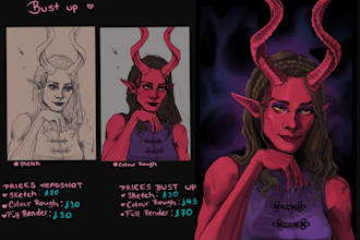 create a digital drawing of your oc