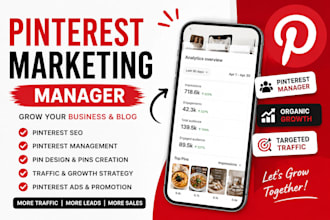 grow online business with pinterest marketing manager