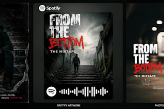 create ai powered album cover art and animated motion cover for spotify