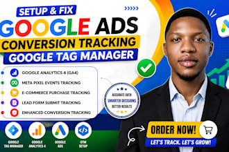setup google analytics,tag manager,ads conversion tracking