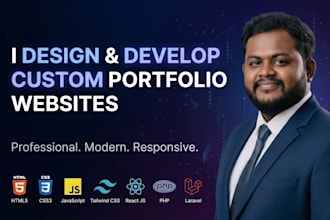 design and develop professional custom websites and portfolio websites